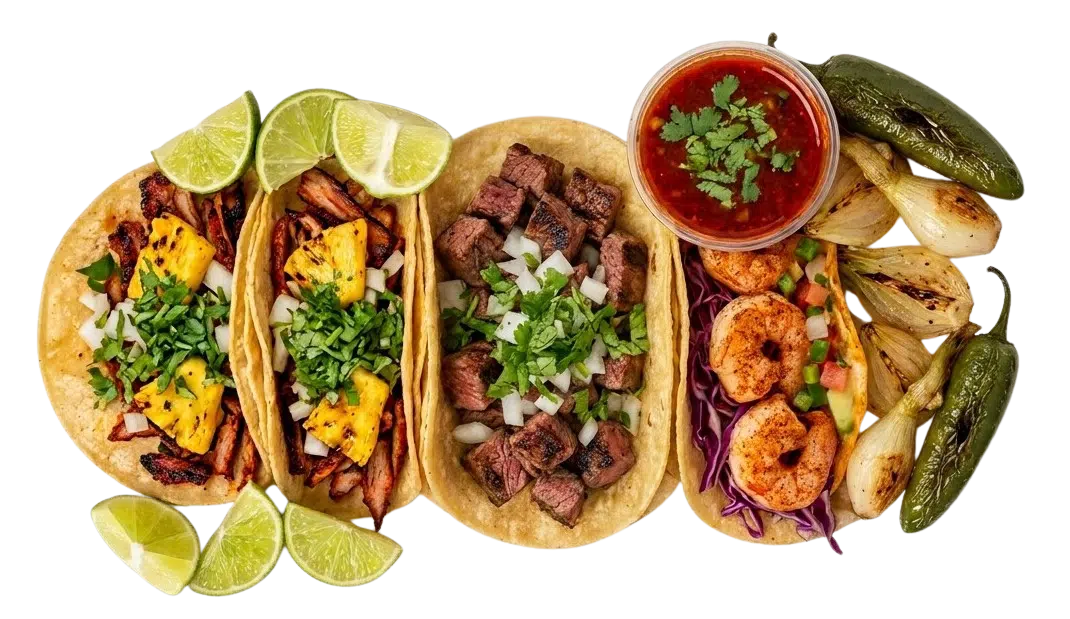 Authentic Mexican Tacos — Birria, Carne Asada & Shrimp at Suy's Mexican Restaurant Tampa FL
