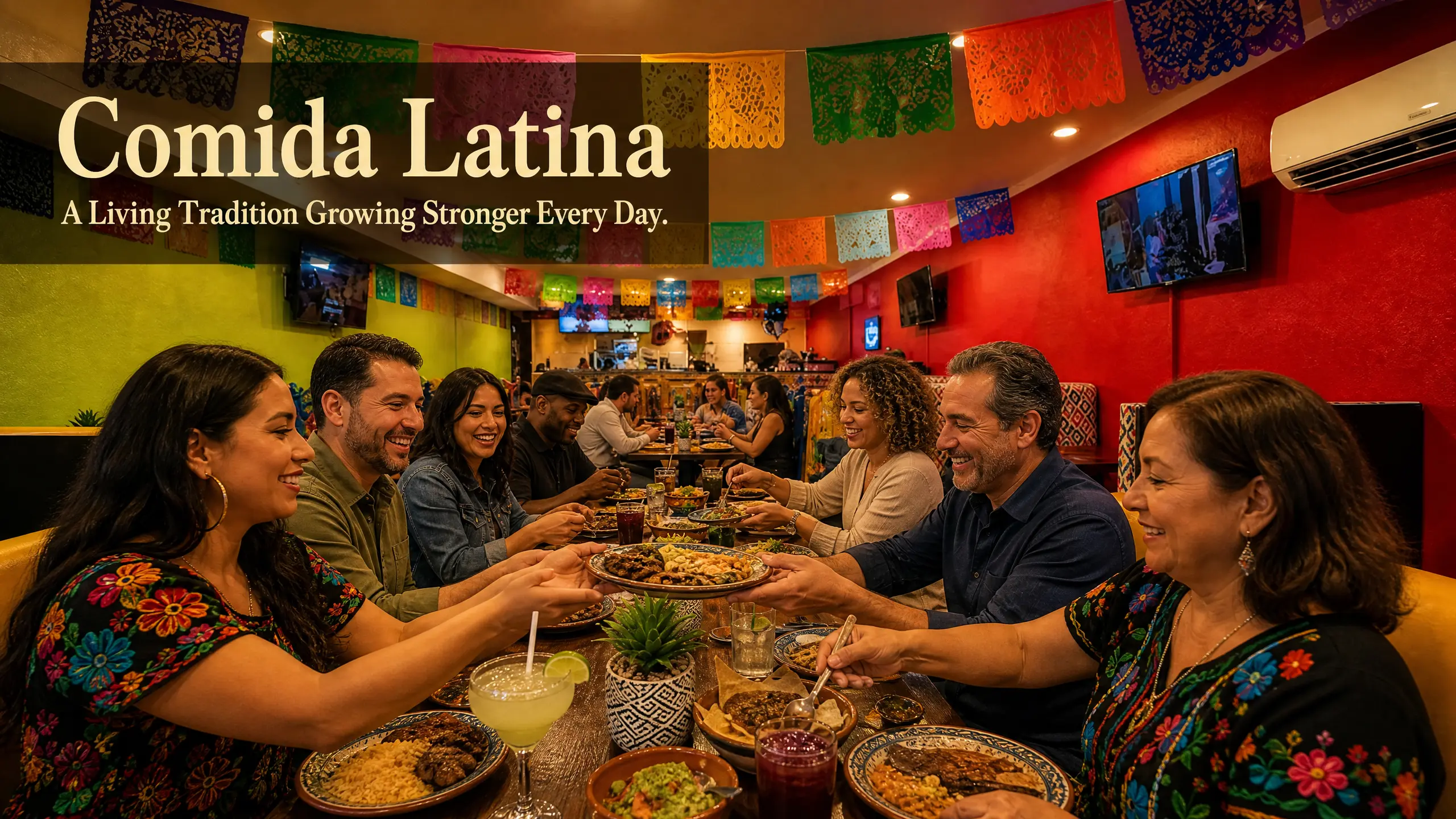 "Comida Latina – A Living Tradition Growing Stronger Every Day."